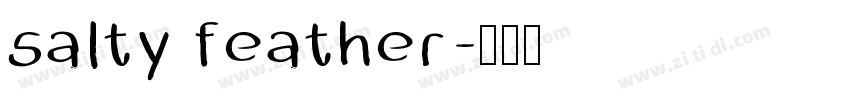 salty feather字体转换